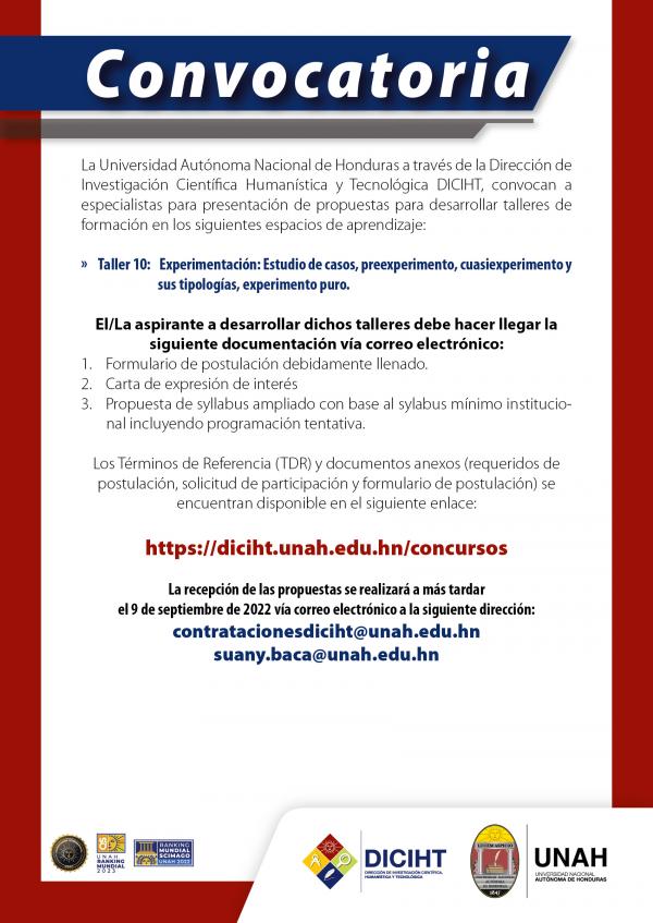 Afiche convocan a especialistas a talleres Mesa de trabajo 1 copia
